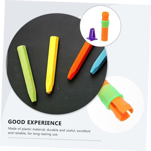 Gadpiparty 20pcs Crayon Extender Caps for Boys and Girls Multi-Functional Crayon Sharpener Pencil Holder Art Pencil Lengthener for Creative Projects for Classroom and Home Use in Saudi Arabia