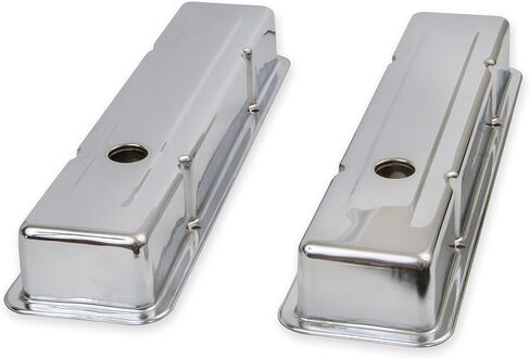 Mr. Gasket 9800 Chrome Valve Covers - Dual Cap Holes in Saudi Arabia