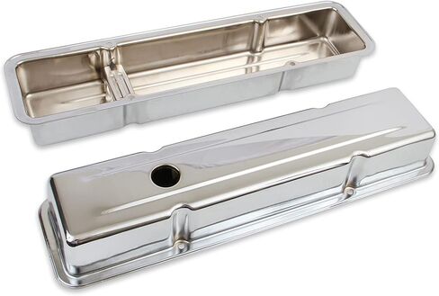 Mr. Gasket 9800 Chrome Valve Covers - Dual Cap Holes in Saudi Arabia