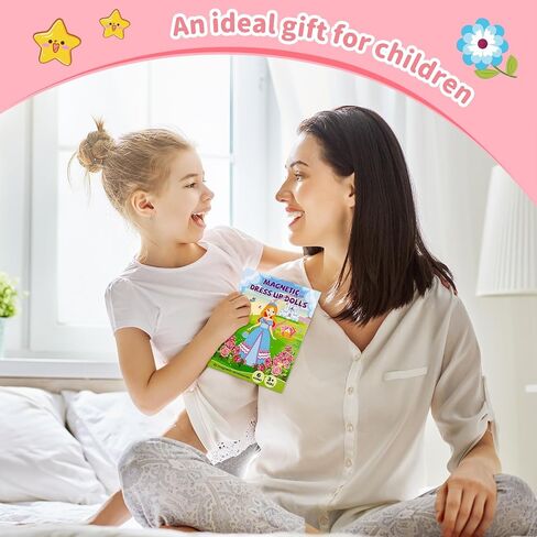 Magnetic Dress Up Dolls for Girls,Princess Mermaid Fairy Ballerina Magnet Dolls Dress Up Kits,Car Road Trip Airplane Activity Travel Games Toys Birthday Gift for Girls Ages 3 4 5 6 7 in Saudi Arabia