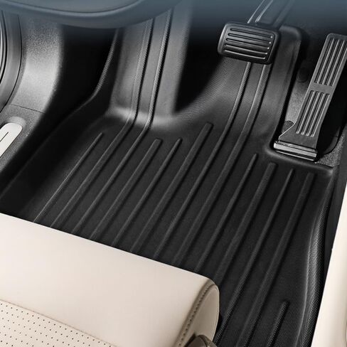 Compatible with Cayenne 2019-2024 TPE Floor Mats Carpets All Weather Anti-Slip WP Trunk Cargo Liner(Rear seat pad) in Saudi Arabia