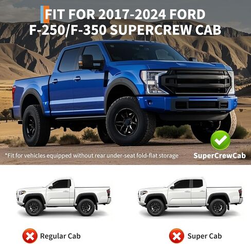 سجادات أرضية مناسبة لجميع الأحوال الجوية من TPE لسيارة Toyota Tacoma ذات الكابينة المزدوجة الأمامية والخلفية لعام 2024 2025 (باستثناء ناقل الحركة اليدوي الهجين) in Kuwait
