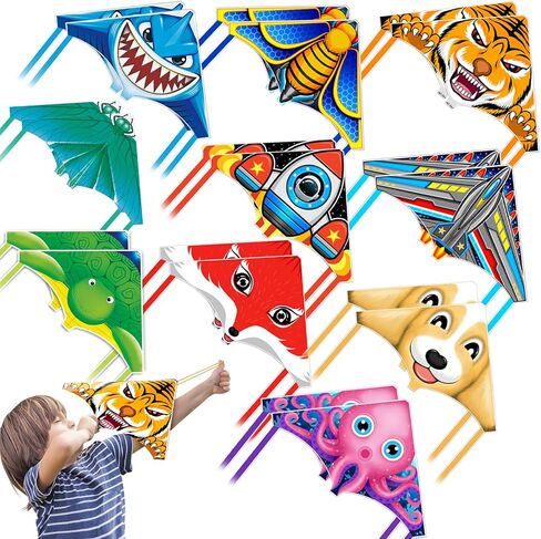 8 Pack/20 Pack Mini Kites for Boys Girls 3-5 6 7 8 Gift & Party Favors, Finger Launcher Kites Easy to Fly Ejection Kite for Kids Teens Ages 4-18 Beach Park Backyard Outdoor Sports Flying Toys in Saudi Arabia