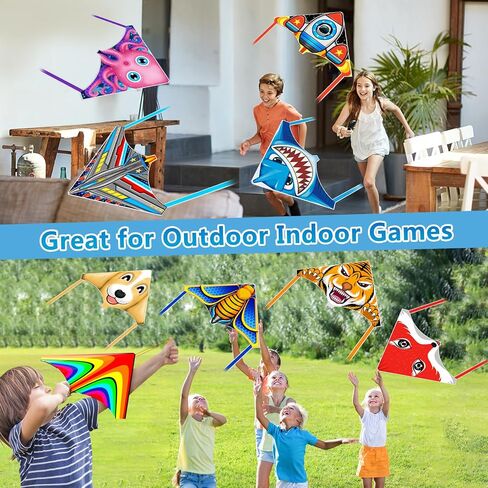 8 Pack/20 Pack Mini Kites for Boys Girls 3-5 6 7 8 Gift & Party Favors, Finger Launcher Kites Easy to Fly Ejection Kite for Kids Teens Ages 4-18 Beach Park Backyard Outdoor Sports Flying Toys in Saudi Arabia