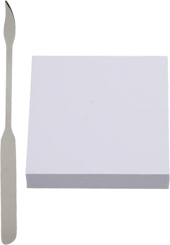 Nail Color Mixing Paper Disposable Medium Size 3x3 Inch 50 Sheets with Mixing Stick for Nail Art Design Makeup and Watercolor Painting in Saudi Arabia