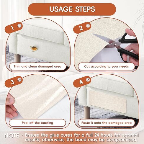 Linen Fabric Repair Tape 4.7x63 Inch, Self Adhesive Couch Patch Repair Fabric Tape for Furniture, Linen Patch Kit for Couch, Carpet, Upholstery, Chair, Sofa, Cushion, Bag (Black) in Saudi Arabia