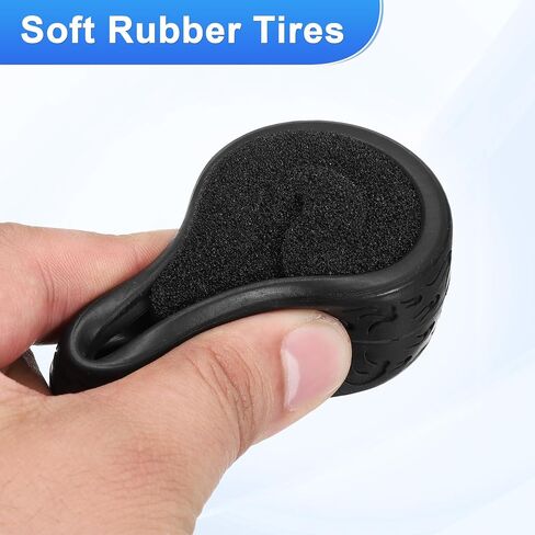 uxcell 4Pcs Soft Rubber RC On-Road Car Tyres D21-Type Sponge Inside for RC 1/10 HSP Tires Scale Touring On-Road Racing DIY Model Car- 62mm(2.44") OD x 26mm(1") Width, Black in Saudi Arabia