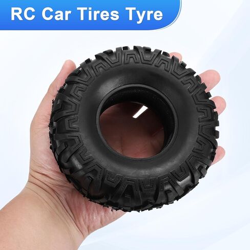 uxcell 2Pcs Simulation Soft Rubber Wheel Tires RC On-Road Car Tyres 2.2" Crawler Tires B2-Type with Sponge Inside for RC Off-Road Cars SCX10 TRX4, 128mm x 56mm in Saudi Arabia