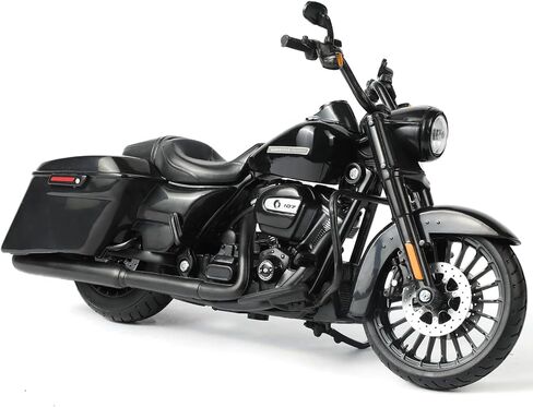 لعبة دراجة نارية خاصة من Road King لعام 2017 متوافقة مع Harley Davidson 1:12 Mini 2017 Road King Special Motorcycle Model diecast Moto لمقعد الدمية مقاس 5-7 بوصات هدية لعبة Moto in Kuwait