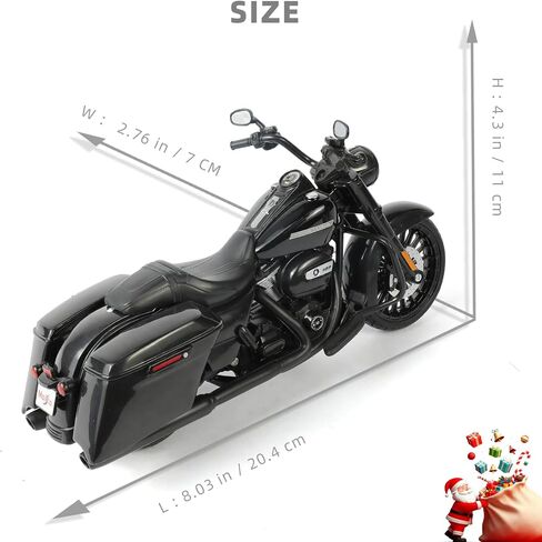 لعبة دراجة نارية خاصة من Road King لعام 2017 متوافقة مع Harley Davidson 1:12 Mini 2017 Road King Special Motorcycle Model diecast Moto لمقعد الدمية مقاس 5-7 بوصات هدية لعبة Moto in Kuwait