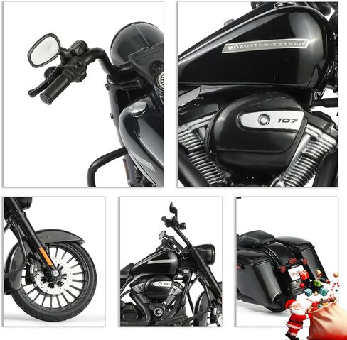 لعبة دراجة نارية خاصة من Road King لعام 2017 متوافقة مع Harley Davidson 1:12 Mini 2017 Road King Special Motorcycle Model diecast Moto لمقعد الدمية مقاس 5-7 بوصات هدية لعبة Moto in Kuwait