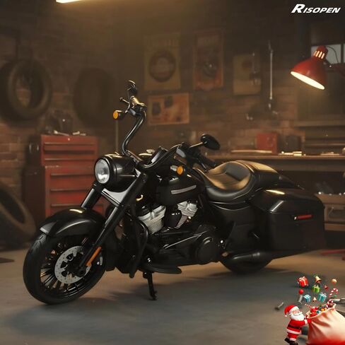 لعبة دراجة نارية خاصة من Road King لعام 2017 متوافقة مع Harley Davidson 1:12 Mini 2017 Road King Special Motorcycle Model diecast Moto لمقعد الدمية مقاس 5-7 بوصات هدية لعبة Moto in Kuwait