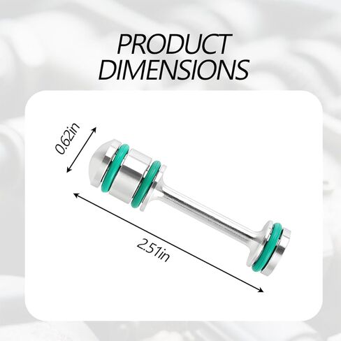 Car LS Billet Barbell Oil Diverter, Aluminum Restrictor Galley Plug for Gen III & IV Engines, Dumbbell Vehicle Rear Fuel Passage Accessories, Compatible with LS1 LS2 LS3 (Green) in Kuwait