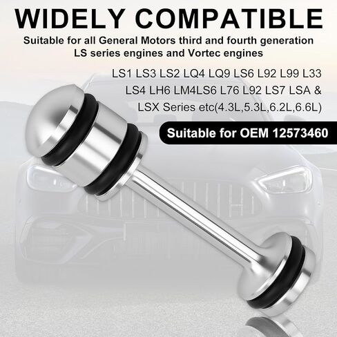LS Billet Rear Galley Plug Barbell Oil Diverter,Ls Performance Parts Fits for GM Gen III & IV LS1 LS3 LS2 LQ4 LQ9 LS6 L92 L33 L99,Oil Diverter 6061-T6 Aluminum Alloy Material (1PC) in Saudi Arabia