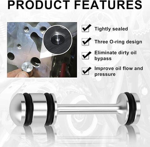 LS Billet Rear Galley Plug Barbell Oil Diverter,Ls Performance Parts Fits for GM Gen III & IV LS1 LS3 LS2 LQ4 LQ9 LS6 L92 L33 L99,Oil Diverter 6061-T6 Aluminum Alloy Material (1PC) in Saudi Arabia