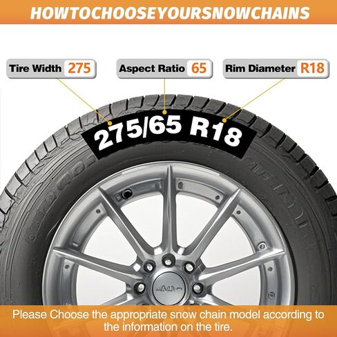 DEDC Auto Lock Snow Tire Chains,50s Quick Easy,Enhanced Manganese Steel Alloy,Endurance Life 650 Mi, Winter Icy and Snowy Road Tire Traction for Car and SUV 215 225 235 245 255 265 Set of 2 (LS1519) in Saudi Arabia