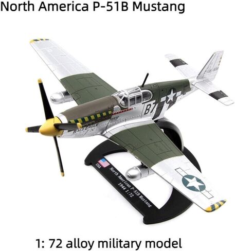 ZEZEFUFU 1:72 سبيكة الحرب العالمية الثانية أمريكا الشمالية P-51B موستانج مقاتلة نموذج طائرة الطيران العلوم نموذج in Saudi Arabia