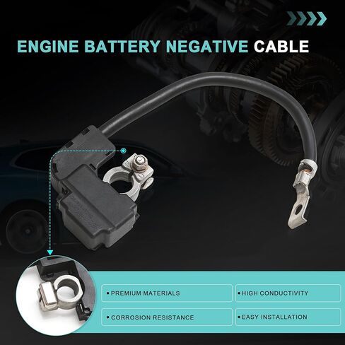 61129215952 كابل أرضي للبطارية سلبي متوافق مع BMW 1 3 Series E90 E92 X1 X6 2006-2013 IBS in Kuwait
