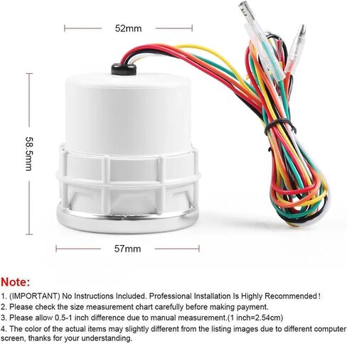2" 52mm Exhaust Gas Temp Gauge Smoke Lens 300-1300C Auto Car Meter BX101234 in Saudi Arabia