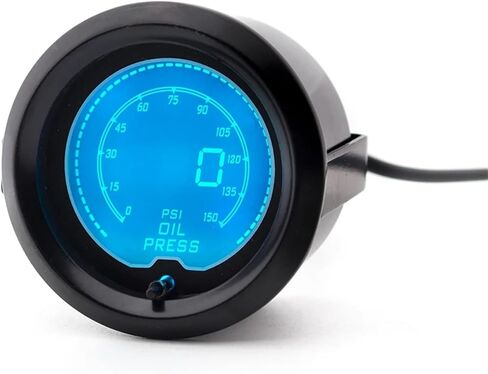 Oil Press Gauge 0-150PSI Digital 7 Colors Colorful 2" 52mm with Sensor in Saudi Arabia