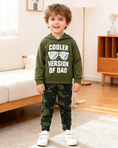 DISAUR Toddler Boy Clothes Baby Outfits, Little Boys Summer Letter Printed Short Sleeve with Pants 2PCS Clothing Set in Saudi Arabia