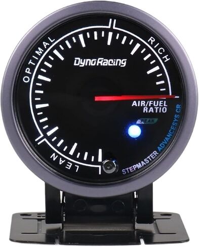 60MM Black Face Air Fuel Ratio Gauge White/Amber Light with Peak Function Narrowband BX101484 in Saudi Arabia