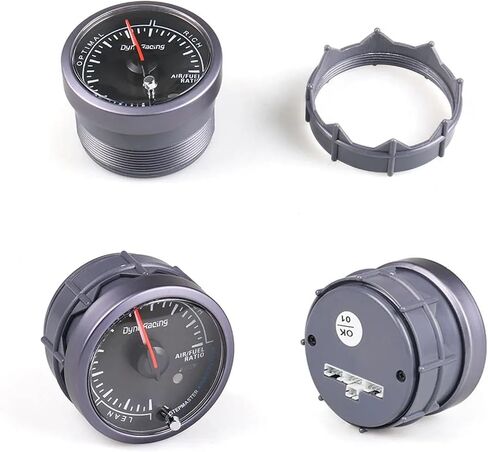 60MM Black Face Air Fuel Ratio Gauge White/Amber Light with Peak Function Narrowband BX101484 in Saudi Arabia