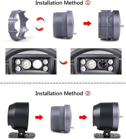 60MM Black Face Air Fuel Ratio Gauge White/Amber Light with Peak Function Narrowband BX101484 in Saudi Arabia