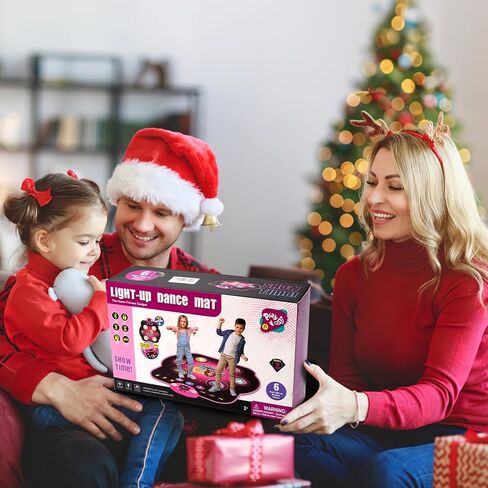 Dance Mat Toys for 3-12 Year Old Kids,Electronic Dance Pad with Light-up 6-Button & Wireless Bluetooth, 5 Game Modes Princess Dancing Mat, Birthday Xmas Gifts for 3 4 5 6 7 8 9 10+ Year Old Girls in Saudi Arabia