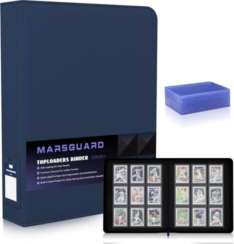 9 Pocket Toploader Trading Card Binder for 324 Cards Premium Zip Card Book Holder Label Design Card Binder for Trading Cards Intended For YuGiOh Sports Cards TCG MTG Game Cards(Black) in Saudi Arabia