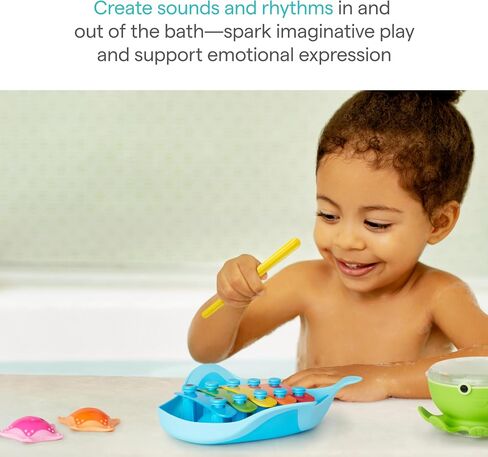 Munchkin® Bath Beats™ Musical Toddler Bath Toy Set, Includes Xylophone, Bath Drum & Shakers in Saudi Arabia
