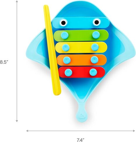 Munchkin® Bath Beats™ Musical Toddler Bath Toy Set, Includes Xylophone, Bath Drum & Shakers in Saudi Arabia