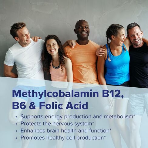 Superior Source No Shot Vitamin B12 Methylcobalamin (10000 mcg), B6, Folic Acid, Quick Dissolve MicroLingual Tablets, 30 Ct, Increase Energy, Healthy Heart, Boost Metabolism, Stress Support, Non-GMO in Saudi Arabia
