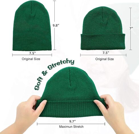 Zando Unisex Knit Baby Beanie Hats Winter Warm Kids Beanie Babies Cute Toddler Beanies for Boys Hip-hop Slouchy Baby Hat in Kuwait