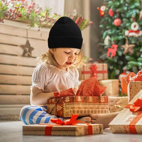 Zando Unisex Knit Baby Beanie Hats Winter Warm Kids Beanie Babies Cute Toddler Beanies for Boys Hip-hop Slouchy Baby Hat in Kuwait