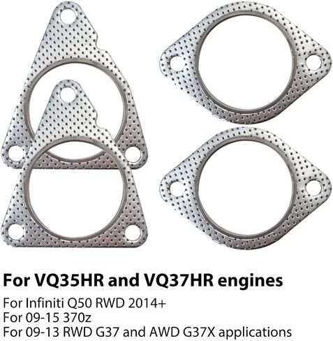 USonline911 G37 370Z Catalytic Converter 4Pcs Gaskets for HR Engine O Ring in Saudi Arabia