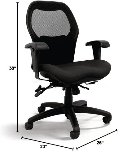 Seating Sola LT Ergonomic Office Chair | Comfortable Mid Back Computer Chair | Back Support Office Chair | Ultra-Soft | Ergonomic Lumbar Support Chair | (Sapphire Blue) in Saudi Arabia