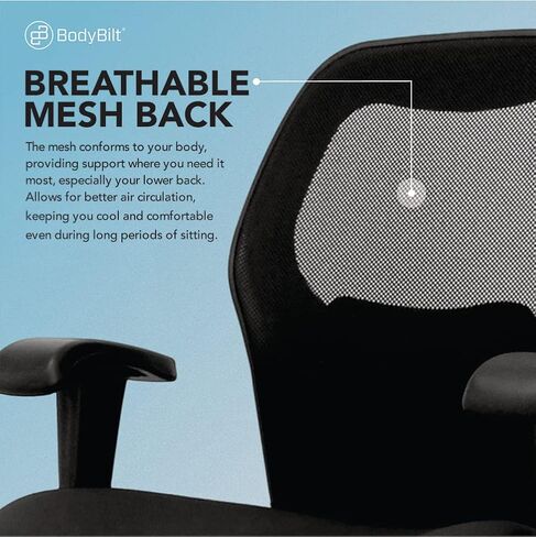Seating Sola LT Ergonomic Office Chair | Comfortable Mid Back Computer Chair | Back Support Office Chair | Ultra-Soft | Ergonomic Lumbar Support Chair | (Sapphire Blue) in Saudi Arabia