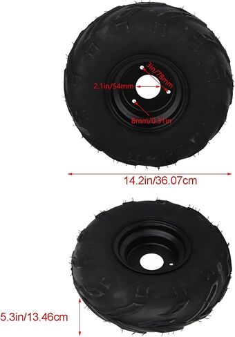 CHICIRIS High Performance 145/70‑6 ATV Tubeless Tire for Kids Go Kart UTV Quad Bike 4 Wheelers, Premium Rubber in Saudi Arabia