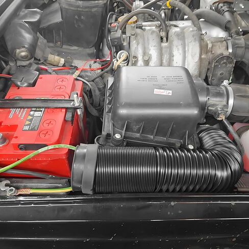 3 Inch Car Cold Air Intake Pipe, Adjustable Cooling Air Intake System Hose with Length from 10" to 40", Automotive Flexible Turbo Inlet Tube Pipe, Compatible with Most Vehicle in Saudi Arabia