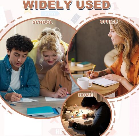أشرطة تمييز 10 بكرات من باتيكل، 0.24 بوصة × 16.40 قدم، ملصق علامات شفاف قابل للإزالة، أشرطة ملونة شفافة، لوازم الصف المكتبي لقراءة كتاب المعلم، المنزل، موراندي بلو in Kuwait