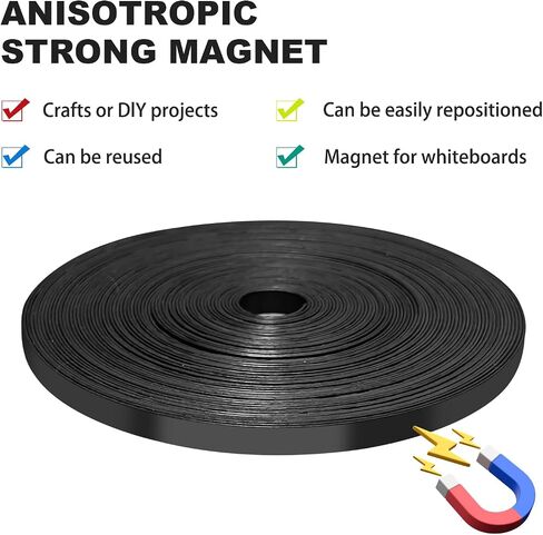 120 Ft White Magnetic Tape for Classroom Chalkboard,Fine Line 1/5“ Highlighter Tape - 24 mil Thin Magnet Tapes,40 Yards in Saudi Arabia