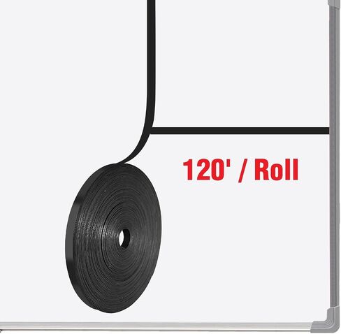 120 Ft White Magnetic Tape for Classroom Chalkboard,Fine Line 1/5“ Highlighter Tape - 24 mil Thin Magnet Tapes,40 Yards in Saudi Arabia
