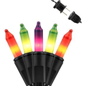 Christmas Tree Lights, 200 Count (2×100) Incandescent, 53ft Green Wire – UL Listed Waterproof Outdoor Connectable Warm White Lights with Spare Bulbs & Fuses, for Yard & Home Décor in Saudi Arabia