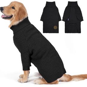 cyeollo Dog Sweaters for Small Dogs Turtleneck Knitted Sweaters with Leash Hole Fall Small Dog Clothes Winter Pets Apparel in Saudi Arabia