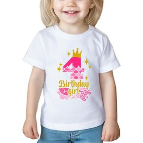 عيد ميلاد فتاة قميص طفل عيد ميلاد هدية هدية لثلاثين 3 في الخامس الخامس 6th السادس الثامن والثامن تي شيرت القطن in Kuwait