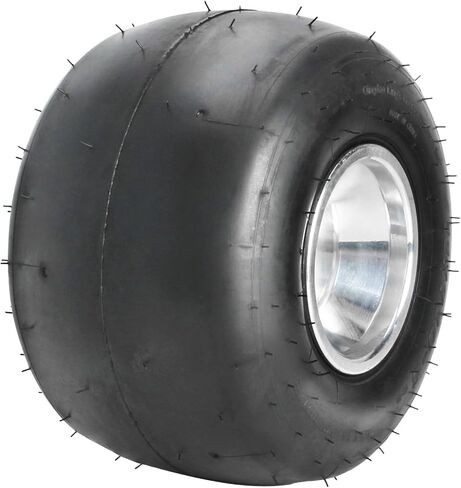 مجموعة إطارات وعجلة سباق Go Kart الكاملة - إطارات Slick Racer مقاس 5 بوصات أمامية 10x4.50-5 وخلفية 11x7.10-5 مع حواف من الألومنيوم ونمط 3 مسامير لعربة Karting ATV Quad Dolly ودراجة الانجراف in Saudi Arabia