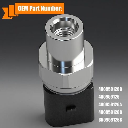 مفتاح مستشعر الضغط A/C 4H0959126B مناسب لـ 05-17 Audi A6 Quattro، 09-17 Q5، 08-17 R8، 07-17 S6، مستشعر ضغط قابض مكيف الهواء يستبدل OE # 4H0959126 4H0959126A 4H0959126B 8K0959126B in Kuwait