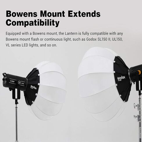 Godox CS-85D Quick-Install Softbox,33.5inch/85cm Soft Lighting Modifier for Godox SL60W SL60IID SL60IIBI AD300Pro AD400Pro AD600BM in Saudi Arabia