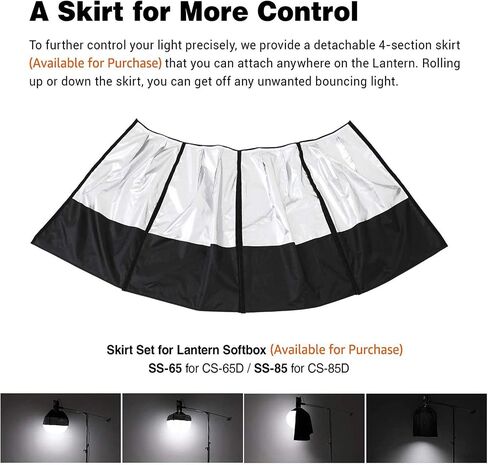 Godox CS-85D Quick-Install Softbox,33.5inch/85cm Soft Lighting Modifier for Godox SL60W SL60IID SL60IIBI AD300Pro AD400Pro AD600BM in Saudi Arabia